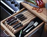 J.K. Adams IDW-08 Large Ash Wave Knife Tray