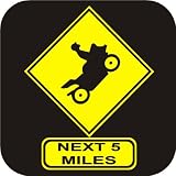 Stunt Road Sign funny Vinyl Die Cut Decal Sticker