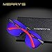 MERRY'S Men Classic Brand HD polarized Sunglasses Aluminum Driving Sun glasses S8611 (Silver, 62)