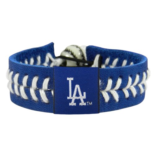 Los Angeles Dodgers Team Color Baseball Bracelet by Gamewear