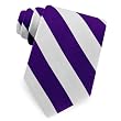 Men's Purple and Silver Stripe Silk Tie by Elite