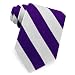 Men's Purple and Silver Stripe Silk Tie by Elite