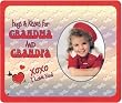 Hugs and Kisses for Grandma and Grandpa Photo Magnet Frame