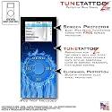 iPod Nano (2nd Gen) Tune Tattoo Skin Kit - Fire Blue - By TuneTattooz