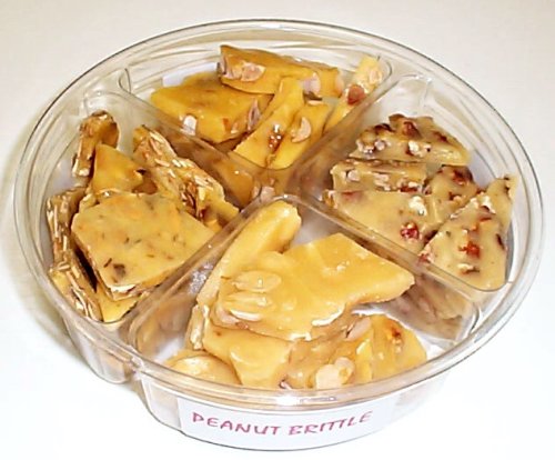 4 Pack of Assorted Brittle-Peanut, Hazelnuut, Walnut, & Almond by Scott's Cakes