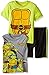 T-Shirtnage Mutant Ninja Turtles Little Boys' 3pc Top and Short Set, Green, 6T