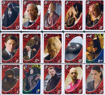 Batman Begins Uno Card Game