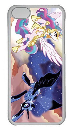 5C Case, iPhone 5C Case, Personalized Hard PC Clear Shoockproof Protective Case Cover for New Apple iPhone 5C - My Little Pony Rainbow