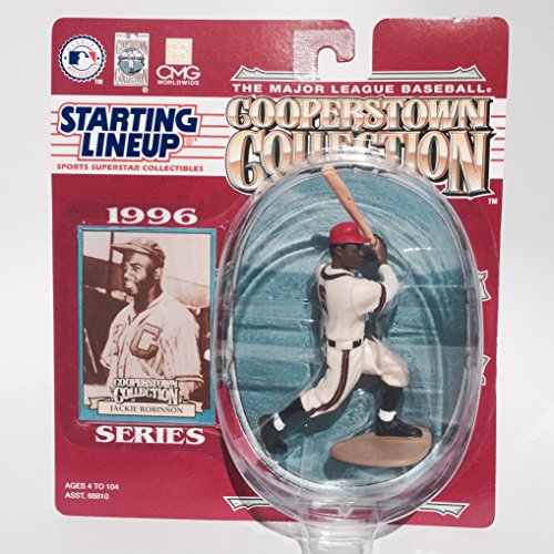 STARTING LINEUP 1996 SERIES COOPERSTOWN COLLECTION JACKIE ROBINSON ACTION FIGURE by AFLOT2-TOY-JACKIE-076281689371-N