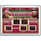 Team Sports Washington Redskins 14x19 Scoreboard/Clock/Thermometer