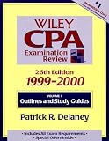 img - for Outlines and Study Guides, Volume 1, Wiley CPA Examination Review, 1999-2000, 26th Edition book / textbook / text book