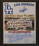 1963 Los Angeles Dodgers Major League Baseball World Series Championship 11x13 Plaque