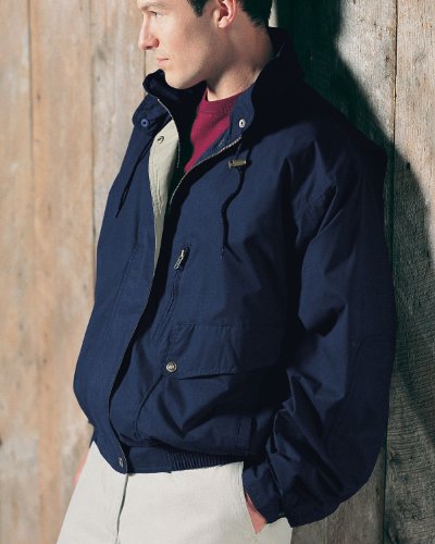 Tri-Mountain Men's Big And Tall Water Resistant Poplin Shell Jacket, NAVY / KHAKI, XXXX-Large Tall Tri-Mountain Men's Big And Tall Water Resistant Poplin Shell Jacket, NAVY / KHAKI, XXXX-Large Tall