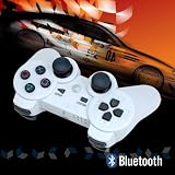 White Wireless Game Bluetooth Gamepad Shock 6 six Modes way replacement Controller For PS3 Play Station 3
