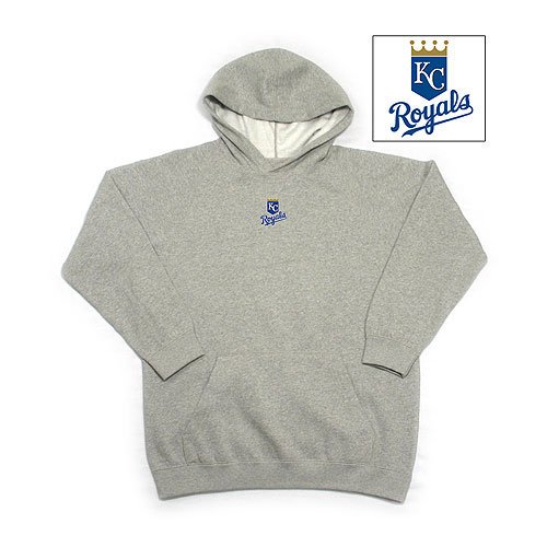 Kansas City Royals MLB "JV" Youth Pullover Hooded Sweatshirt For Kids (Heather)