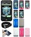 6-Pack Apple iPhone Premium Silicone Skin Protective Case with Full Screen Protector Film and 15 Adjustable Armband (Compatible with 1st Generation ONLY)