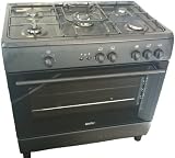 Simfer F9502XGWB 90cm All Gas Matt Black LPG Convertible Range Cooker