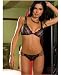 Rene Rofe Lace Bra & G-String Set Black Small-Medium