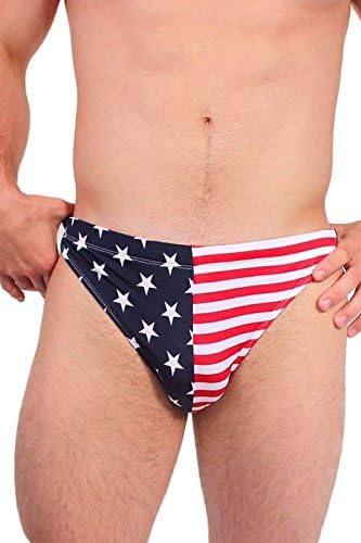 American Flag Men's Swimwear Briefs - Show Your Patriotism This Summer By Cherrybargains 4600