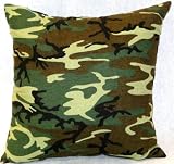 NuAngel Decorative Throw Pillow, Square - Green Camo
