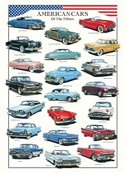 American Cars of the Fifties Poster
