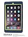 TOPSKY Compatible with iPad Air 2 Case (2015 Release) Resistant Three Layer Defender Protective Case Cover for Apple iPad Air 2 2015 Model, Navy Blue/Lemony Yellow