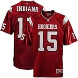 Indiana Hoosiers #15 Youth Crimson Rivalry Football Jersey