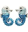 Sea World Blue Ocean - Seahorse Earrings