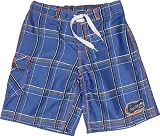 University of Florida Gators Youth Boys Swim Short - Dude (Plaid Pattern)