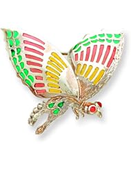 Sterling Silver Multicolored Enameled Insect Pin