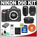 Nikon D90 Digital SLR Camera (Brand New) with 18-55mm AF-S DX + Nikon 70-300mm AF Zoom-Nikkor Lens + 16GB Card + EN-EL3e Battery + Case + Cameta Bonus Accessory Kit (18-55mm Lens Refurbished by Nikon U.S.A.)