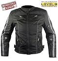 Xelement Ladies Black and Grey Vented Tri-Tex&trade; Fabric Motorcycle Jacket with Level-3 Advanced Armored - Size : Medium
