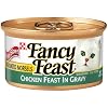 Fancy Feast Gourmet Cat Food, Marinated Morsels Chicken Feast in Gravy, 3-Ounce Cans (Pack of 24)