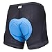 Ecodaily mens cycling Underwear 3D Padded Breathable Bike shorts for Beginner (XXL, BLUE)