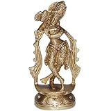 Gopal Krishna Hindu Religious Statue Brass Figurine (krishnab001)