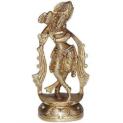 Gopal Krishna Hindu Religious Statue Brass Figurine (krishnab001)