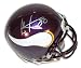 Cris Carter Autographed Minnesota Vikings Mini Helmet