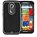 Moto X 2nd Gen Case, MagicMobile [Dual Armor Series] Hybrid Impact Resistant Moto X 2nd Generation Shockproof Tough Case Hard Plastic with Silicone Protective Case for Moto X 2 (2014) [Black/Gray]