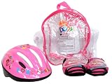 Dora l'exploratrice - PSDO3BASI-XS0E0 - Set de 3 protections - Coudires - Genouillres - Casque - Avec Sac  dos Cristal