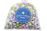 Deliver Kosher Bulk Candy - Assorted Pastel Mint Chocolate Lentils - 4lb Bag