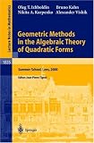 Geometric Methods in the Algebraic Theory of Quadratic Forms