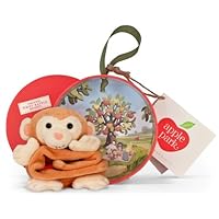 Apple Park Picnic Pal Organic 4' Wrist Rattle, Monkey