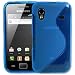 Electronics & Photo : Blue S Curve Hydro XYLO-GEL Skin / Case / Cover for the Samsung Galaxy Ace S5830 Mobile Phone.