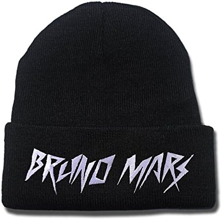 YUGY Bruno Mars Logo Beanie Fashion Unisex Embroidery Beanies Skullies Knitted Hats Skull Caps