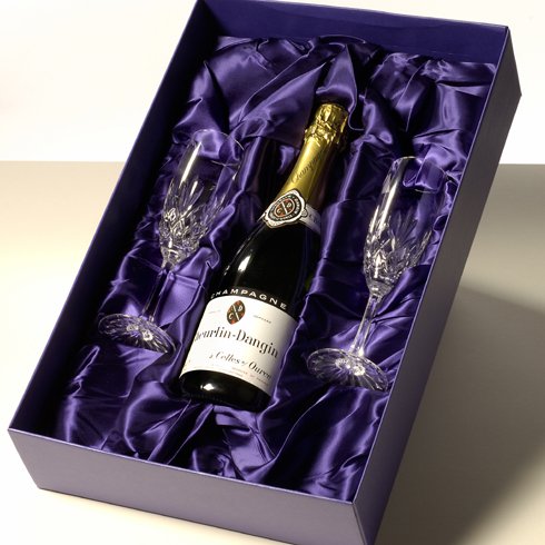 CELEBRATION CHAMPAGNE AND FLUTES IN GIFT BOX