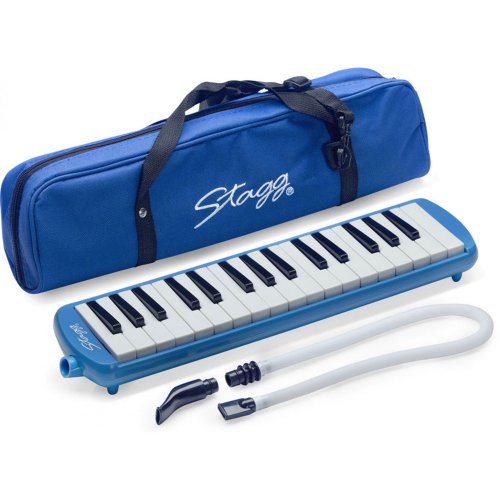 Stagg MELOSTA32BL Melodica 32 touches avec étui Bleu (Import Royaume Uni)