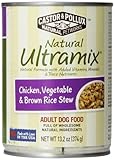 Castor & Pollux Natural Ultramix Chicken, Vegetables and Brown Rice Stew Adult Dog Food, 13.2 Ounce Cans (Pack of 12)
