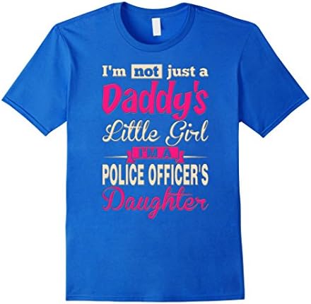 Men's Daddy little girl Police Officer daughter T-Shirt 2XL Royal Blue