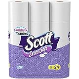Scott Extra Soft Double Roll Bath Tissue, 12 Count