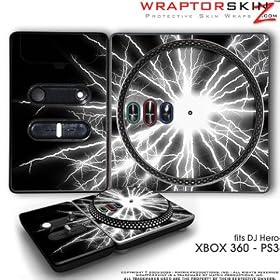 DJ Hero Skin Lightning White fit XBOX 360 and PS3 (DJ HERO NOT INCLUDED)